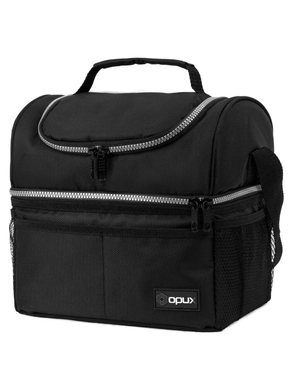 Insulated Lunch Bag Double Decker Leakproof 16 Can Capacity
